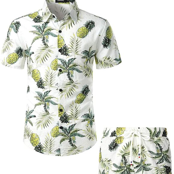 JOGAL Other - JOGAL HAWAIIAN CASUAL  SHIRT/SHORTS SET